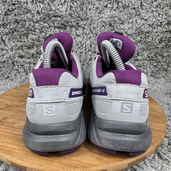 Salomon Shoes Women's 9 SpeedCross 4 Trail Running Sneakers - Picture 4 of 9